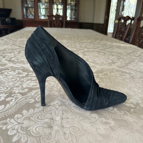 Alexander Wang Marcelia Suede d'Orsay Pump, Black, Size EU 38 / US 7.5 - Picture 1 of 9